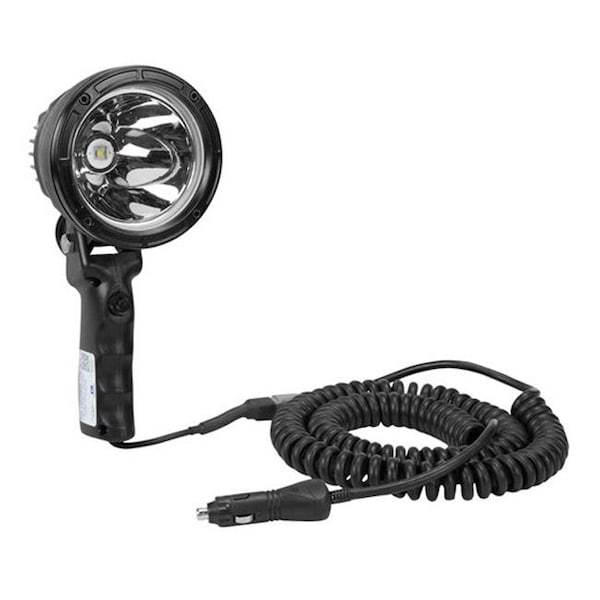Larson Electronics HUL-LED25WRE-CPR-16CPCC 12 - 32V DC & 25 watt High Intensity Handheld Hunting Spotlight with Cigarette Plug; 1000 ft. Spot; 16 ft. Cigarette Coil